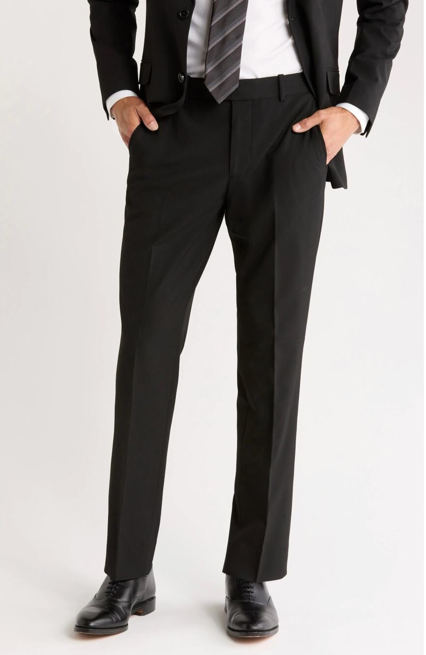 NORDSTROM RACK Men's Trim Fit Dress Pants 32x30 Straight Leg High Rise NWOT